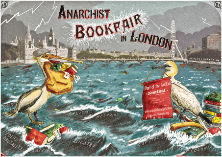 Image of The Anarchist Bookfair 2022 poster